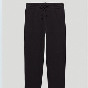 ARITZIA! TNA Black Cozy Fleece Perfect Sweatpant (XXS)